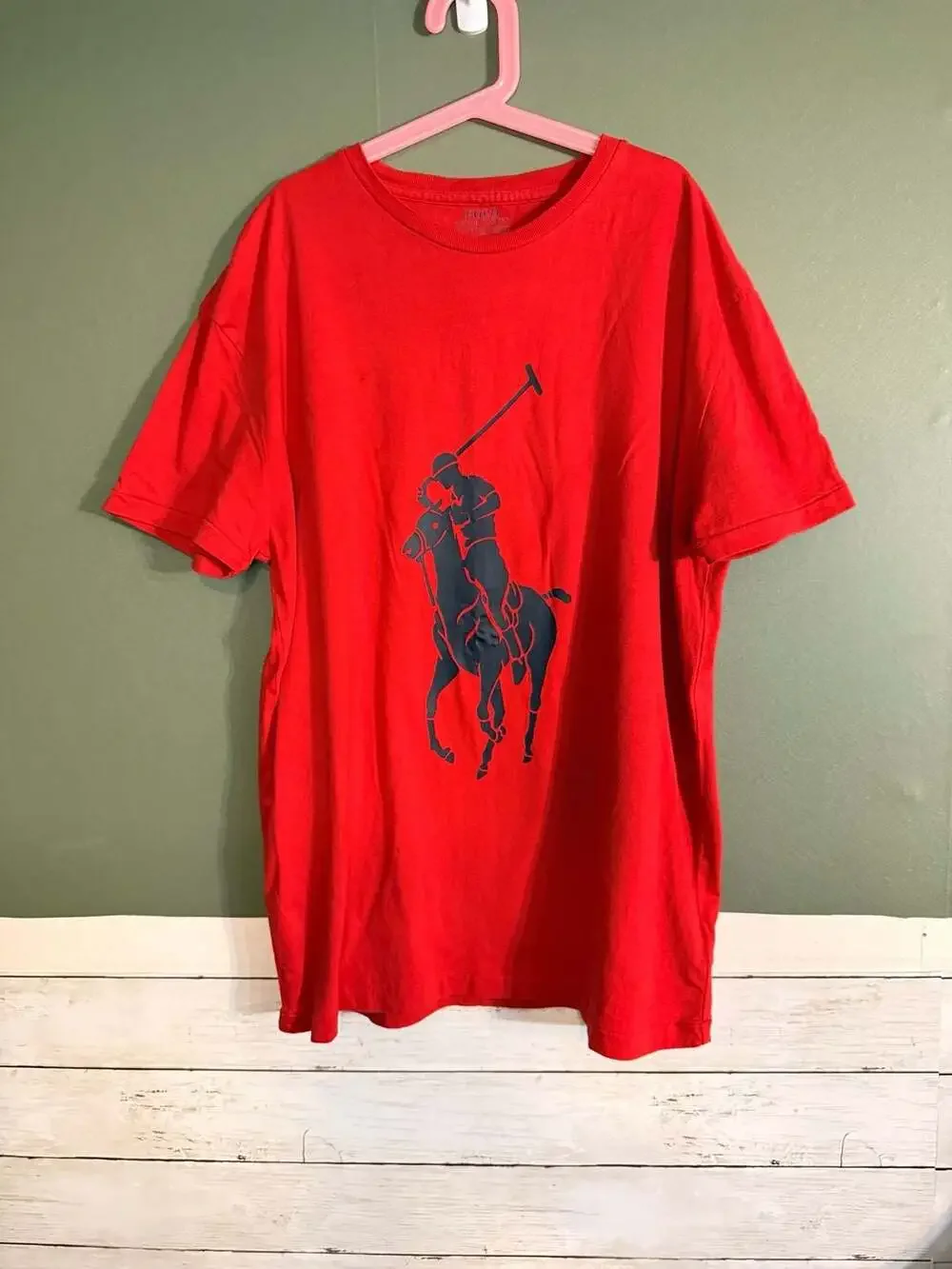 Polo‎ Ralph Lauren Classic Fit Big Pony T-Shirt Red Size Small